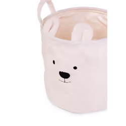 Childhome Teddy panier à linge Rond Polyester Blanc