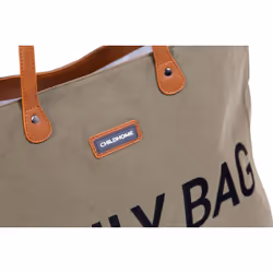 Childhome CWFBKA sac à couches Sac fourre-tout Kaki Coton, Cuir bycast, Polyester