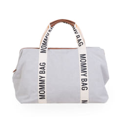 Childhome Mommy Bag Sac fourre-tout Blanc Coton, Simili-cuir, Nylon, Polyester