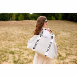 Childhome Mommy Bag Sac fourre-tout Blanc Coton, Simili-cuir, Nylon, Polyester - Vue supplémentaire 14