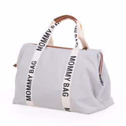 Childhome Mommy Bag Sac fourre-tout Blanc Coton, Simili-cuir, Nylon, Polyester