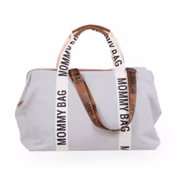 Childhome Mommy Bag Sac fourre-tout Blanc Coton, Simili-cuir, Nylon, Polyester