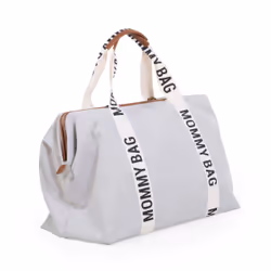 Childhome Mommy Bag Sac fourre-tout Blanc Coton, Simili-cuir, Nylon, Polyester - Vue supplémentaire 4