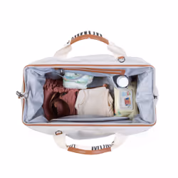 Childhome Mommy Bag Sac fourre-tout Blanc Coton, Simili-cuir, Nylon, Polyester - Vue supplémentaire 9