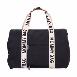 Childhome Mommy Bag Sac fourre-tout Noir Coton, Simili-cuir, Nylon, Polyester