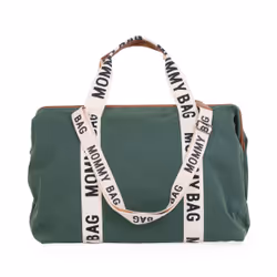 Childhome Mommy Bag Sac fourre-tout Vert Coton, Simili-cuir, Nylon, Polyester