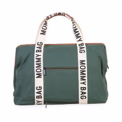 Childhome Mommy Bag Sac fourre-tout Vert Coton, Simili-cuir, Nylon, Polyester