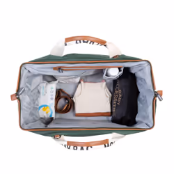 Childhome Mommy Bag Sac fourre-tout Vert Coton, Simili-cuir, Nylon, Polyester - Vue supplémentaire 9