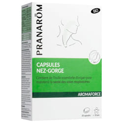 Pranarôm Aromaforce Capsules Nez-Gorge Bio 30 Capsules