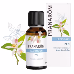 Pranarôm Zen, 30 ml, CEDAR, Mandarin, Orange, Verveine, Diffuseurs d'huiles essentielles