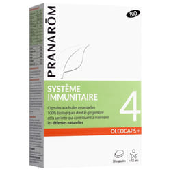 Pranarôm Oléocaps+ 4 Système Immunitaire Bio 30 Capsules