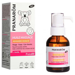 Pranarôm PranaBB Huile Massage Amande Douce Bio 30 ml