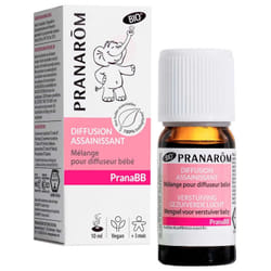 Pranarôm PranaBB Diffusion Assainissant Mélange pour Diffuseur Bébé Bio 10 ml