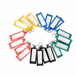 Porte-clés - JPC - Sachet de 20 - Avec anneau brisé - Mixte - Pratique et polyvalent