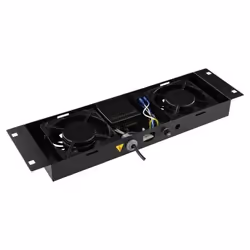 LOGON RAF205BL, Panneau ventilation, Noir, 2 ventilateur(s), 490 mm, 135 mm, 45 mm