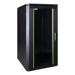 LOGON RDL22U68BL, Rack autonome, 22U, 600 kg, Verrouillage des touches, Pieds réglables, Gestion optimisée des câbles