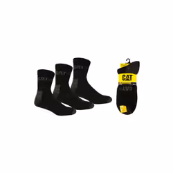 Chaussettes Quartersocks Noir T41-45 lot de 3 paires Caterpillar Lot de 3 paires de chaussettes. Pour pointure 41 à 45. Logo  ...