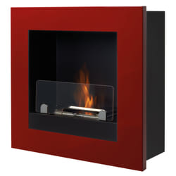 Tecno Air System Asolo Cheminée encastrable Bioéthanol Rouge