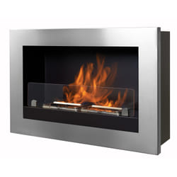 Tecno Air System Treviso Cheminée encastrable Éthanol Acier inoxydable
