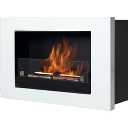 Tecno Air System Treviso Cheminée encastrable Bioéthanol Blanc