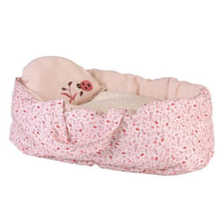 Couffin poupée - Egmont Toys - Coccinelle - 40 cm - Tissu fleuri - Lavable 30°C