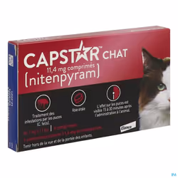Capstar 11.4Mg Chats 6 Comprimés