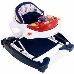 BANINNI Classic - Trotteur Bébé - 2en1 - De 6 mois à 12 kg - Retro Rouge