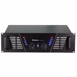 Ibiza Sound AMP2000, 2.0 canaux, 1500 W, Bornes à vis, 530 mm, 460 mm, 190 mm