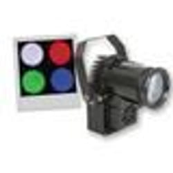 Projecteur LED - IBIZA LIGHT - LEDSPOT10W - 10W - RVBB - 6 canaux DMX