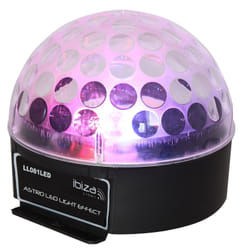 Ibiza Light ASTRO 1 Adapté à une utilisation à l'intérieur Stroboscope discothèque Noir