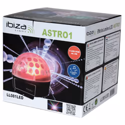 Ibiza Light ASTRO 1 Adapté à une utilisation à l'intérieur Stroboscope discothèque Noir - Vue supplémentaire 4