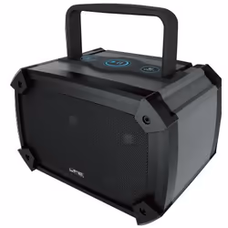 Lotronic 10-7077, 6 W, Avec fil &amp;sans fil, 3.0+HS, Enceinte portable stéréo, Noir, IP44
