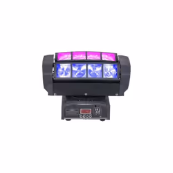 Effet de Lumière Spider - IBIZA LIGHT - QUAD8-FX - LED cree rvbb 10w - Pan 540° - Tilt 205°