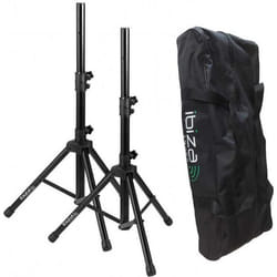 Supports denceintes réglables - IBIZA SOUND - SS01B-MINI - Hauteur 1.2m - Charge max 30kg