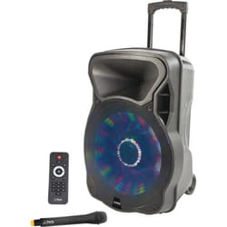Enceinte portable PARTY LIGHT & SOUND PARTY-15LED 15’’/38cm - 800W avec USB/FM/Micro VHF/Bluetooth