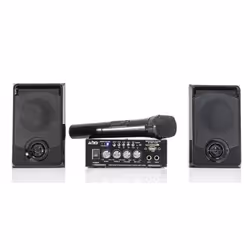 PARTY LIGHT&SOUND PARTY-KA100 - Kit karaoké : 1 amplificateur 2x50W 2 enceintes 1 micro - 76dB - Bluetooth USB