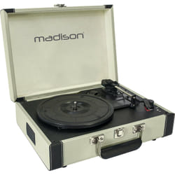 Madison Sound MAD-RETROCASE-CR Tourne-disque à entraînement direct Crème Manuel