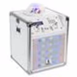 Enceinte Portable Autonome USB Bluetooth BOOST-KUBELED-WH avec Effet de Lumière Astro Facade Lumineuse - 60W