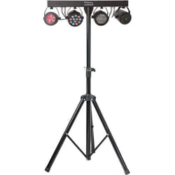 IBIZA - LIGHT DJLIGHT85LED - Support de Lumière avec projecteur PAR STROBO MOON & LASER
