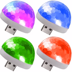 PARTY LIGHT &SOUND 4 Astro USB de 4 x 05W RGB avec fiche USB