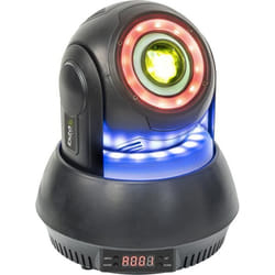 IBIZA LIGHT STAR-SPOT-BL - Lyre Spot 30W RGBW à 7 Gobos et 3 anneaux Lumineux