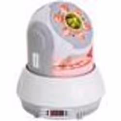 IBIZA LIGHT STAR-WASH-WH - Lyre Wash 30W à Gobos et anneau Lumineux