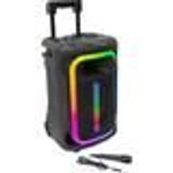 Ibiza Sound MOBILE800 - Enceinte Bluetooth Autonome Active 12/30CM 800W AVEC TWS Effets Lumineux Micro & Trolley