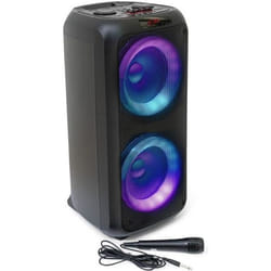 Ibiza Sound VENUS600 - Enceinte Lumineuse Karaoké 2 x 8/20cm 600W