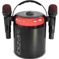 Enceinte Bluetooth - IBIZA SOUND - KARAHOME-BK - 120W - 2 Micros sans fil - Noir