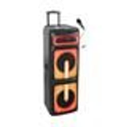 IBIZA - ENCEINTE STANDUP SPECIAL KARAOKE - 1400W AVEC EFFECTS LUMINEUX A LED MICRO & TROLLEY