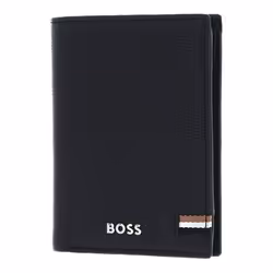 Étui pour carte de crédit - HUGO BOSS - Iconic Card Case - Cuir de vache - Noir - RFID