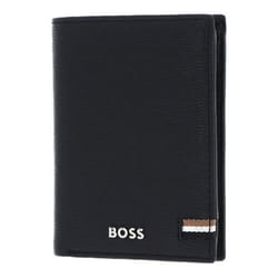 Étui pour carte de crédit - HUGO BOSS - Iconic Card Case - Cuir de vache - Noir - RFID