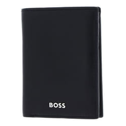 HUGO BOSS Étui pour carte de crédit noir en cuir pour homme - Classic Smooth Card Case 244281