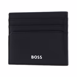 Porte-cartes - HUGO BOSS - Classic Grained - Cuir de vache - Noir - Protection RFID
